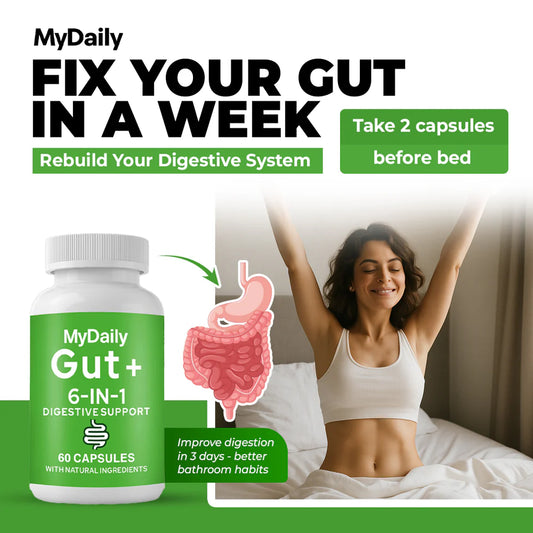 MyDaily Gut+ 6 in 1 Digestive Support Capsules
