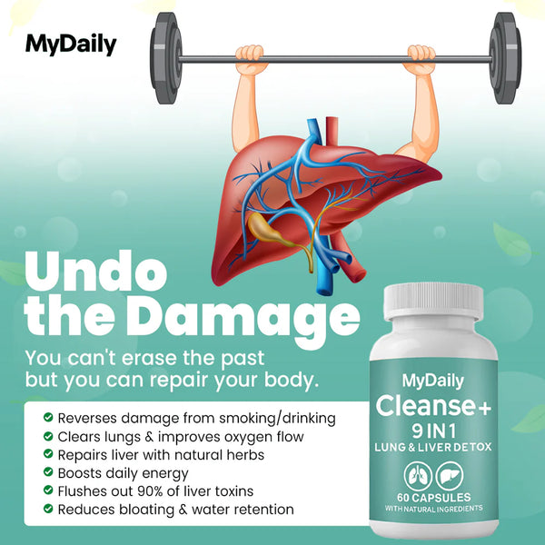 MyDaily Cleanse+ 9-in-1 Lung and Liver Detox Capsules