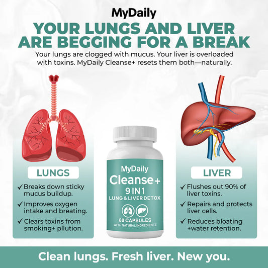 MyDaily Cleanse+ 9-in-1 Lung and Liver Detox Capsules